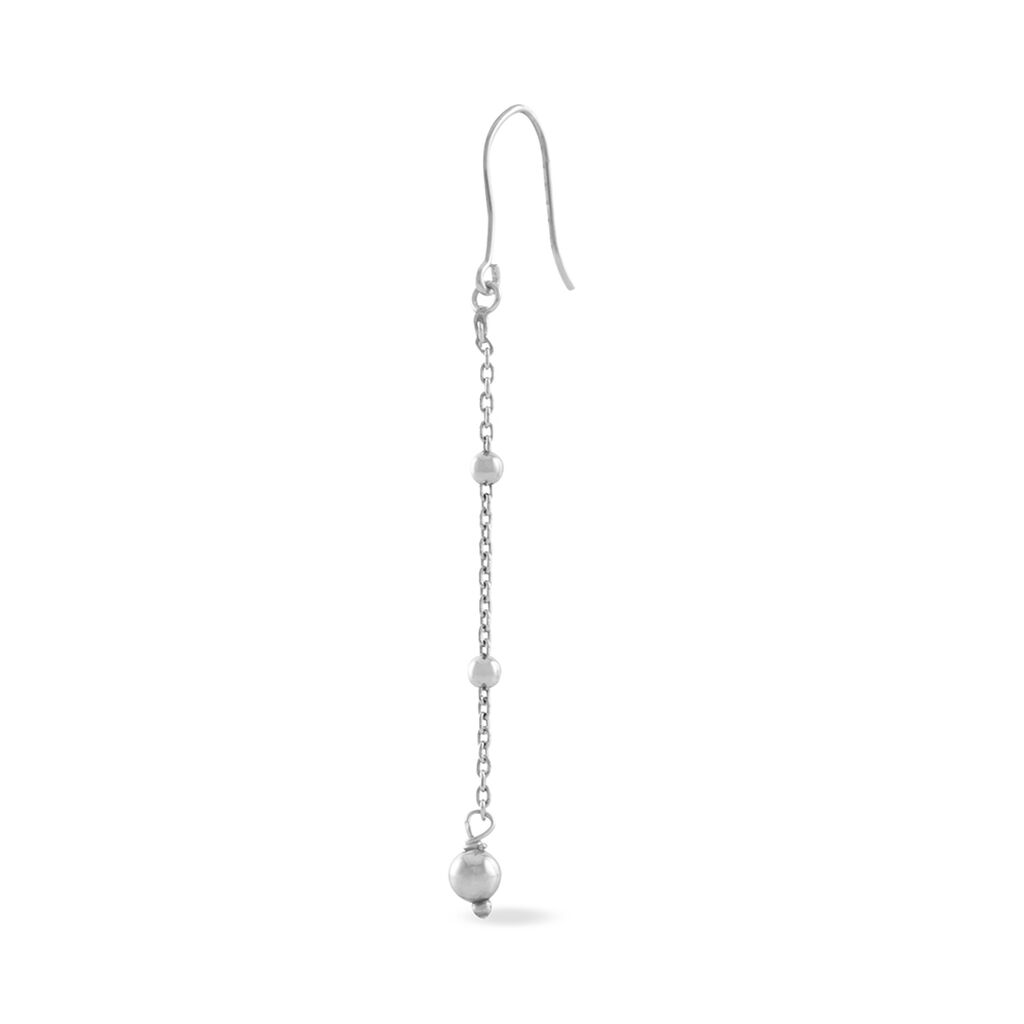 Boucles D'oreilles Pendantes Elea Argent Blanc