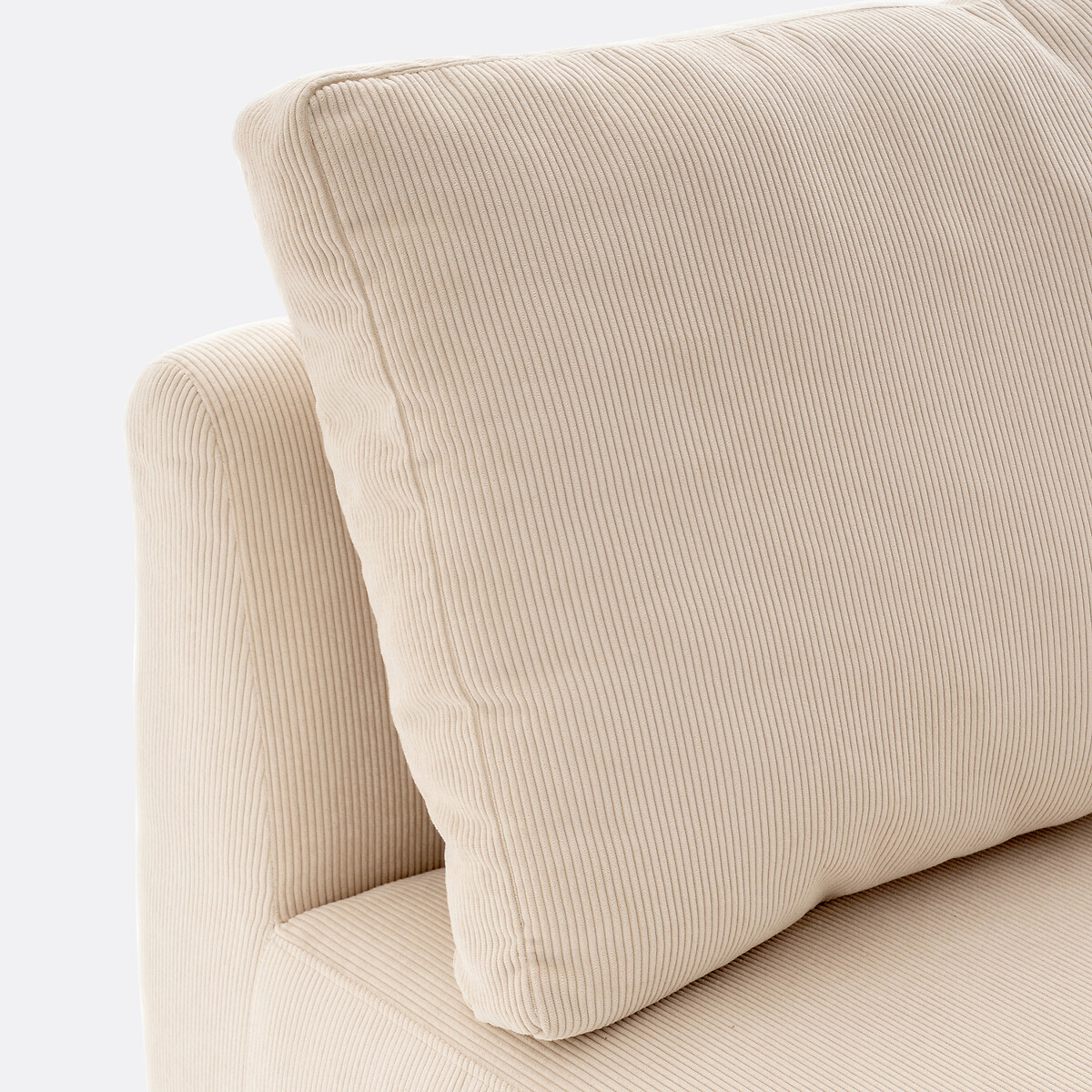 LA REDOUTE INTERIEURS<br>Sofá modular canelado de veludo, Monica