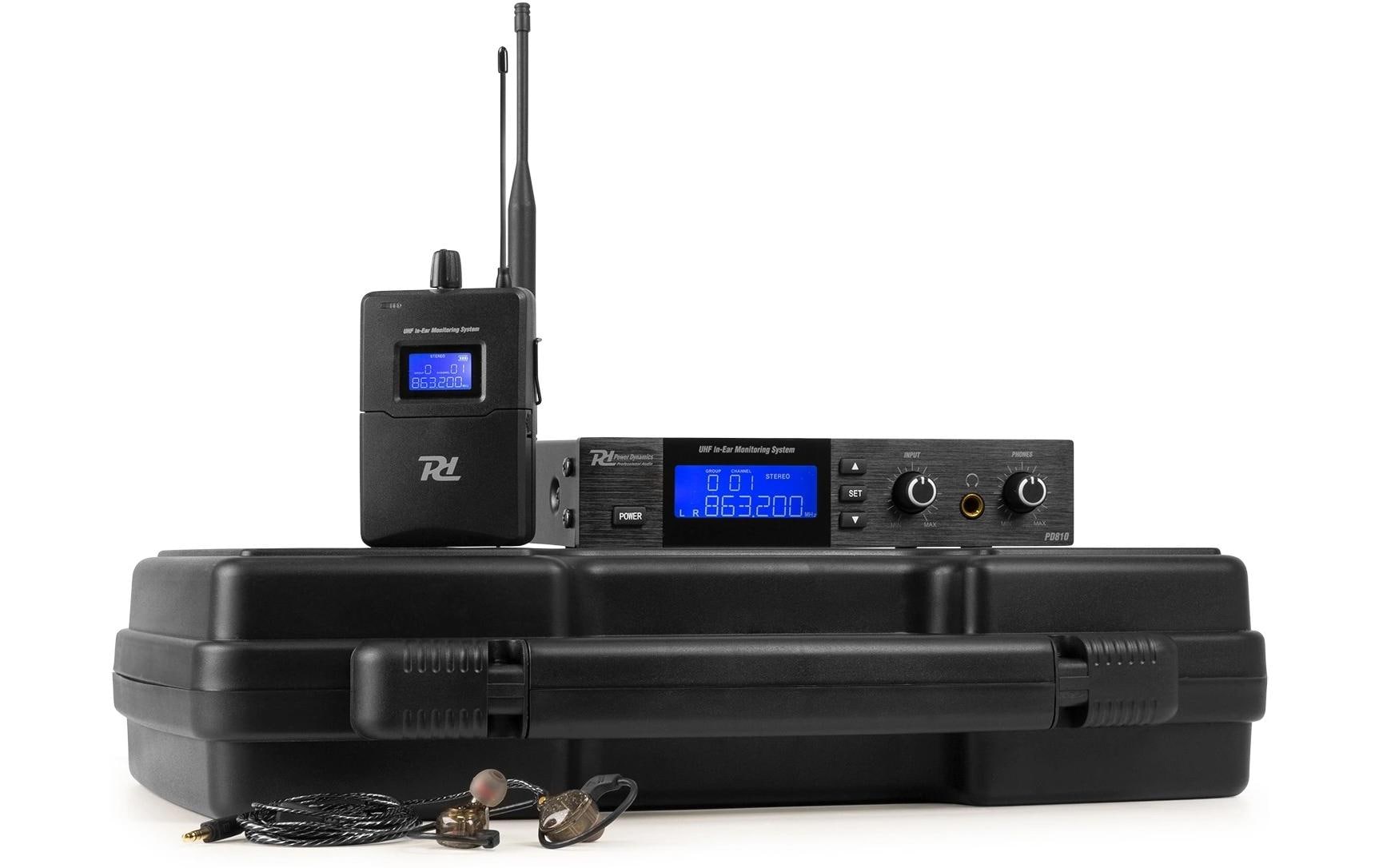 In-Ear Monitoring-System PD810<br>Kabelloses In-Ear-Monitoring-System mit Koffer