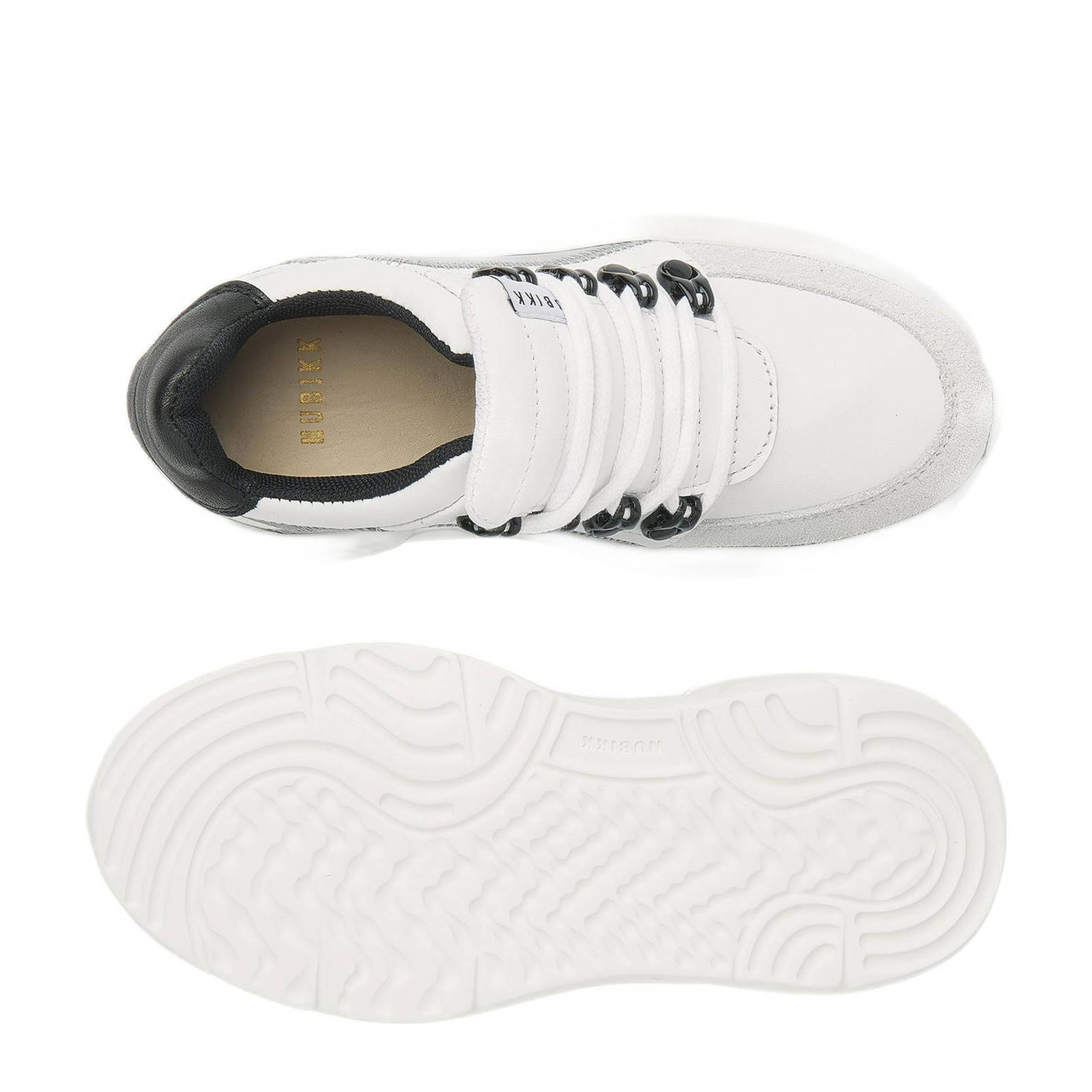 Nubikk leren sneakers wit