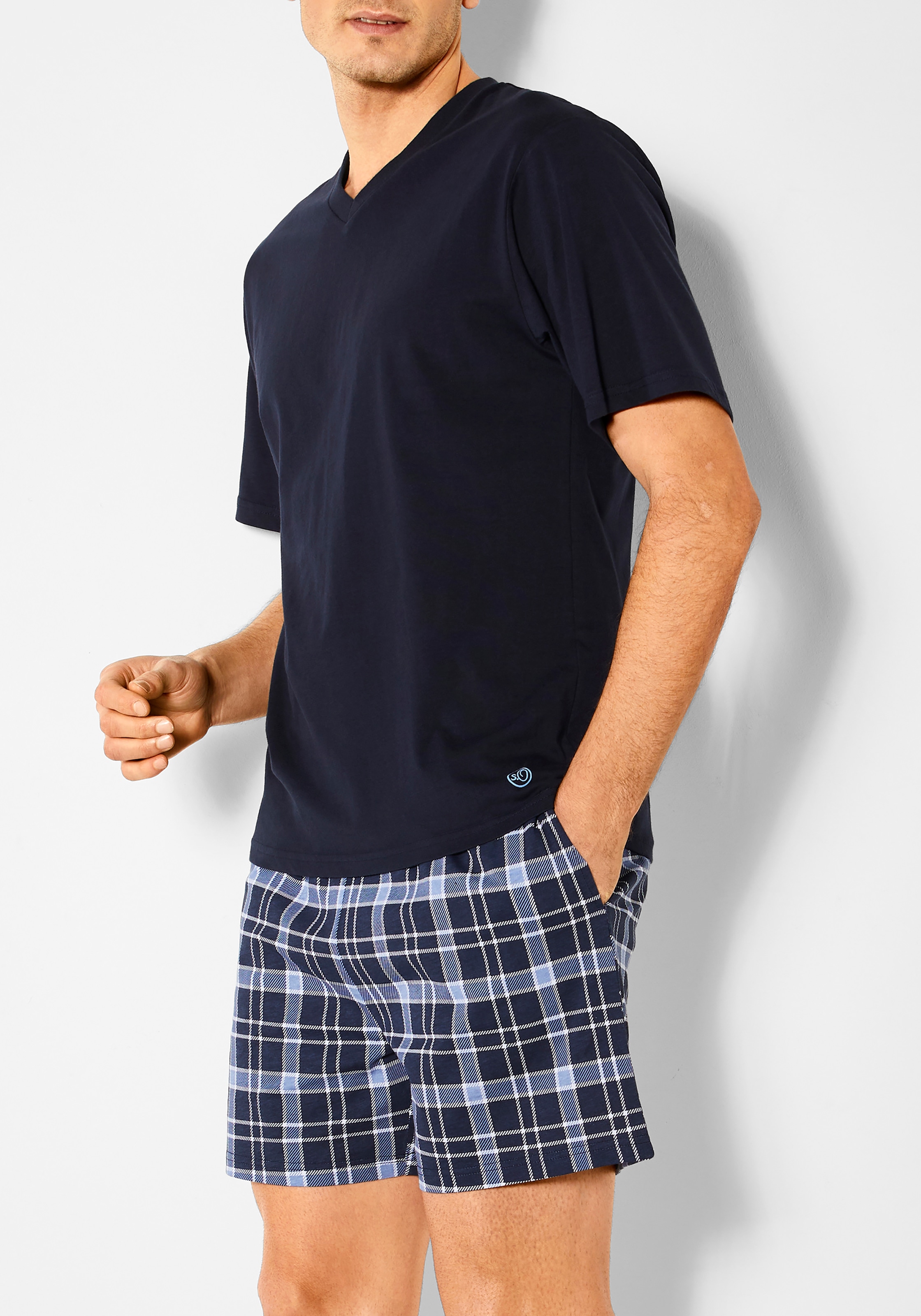 s.Oliver Pyjama 1 Stück, 2 Stk. tlg., mit seitlichen Eingrifftaschen