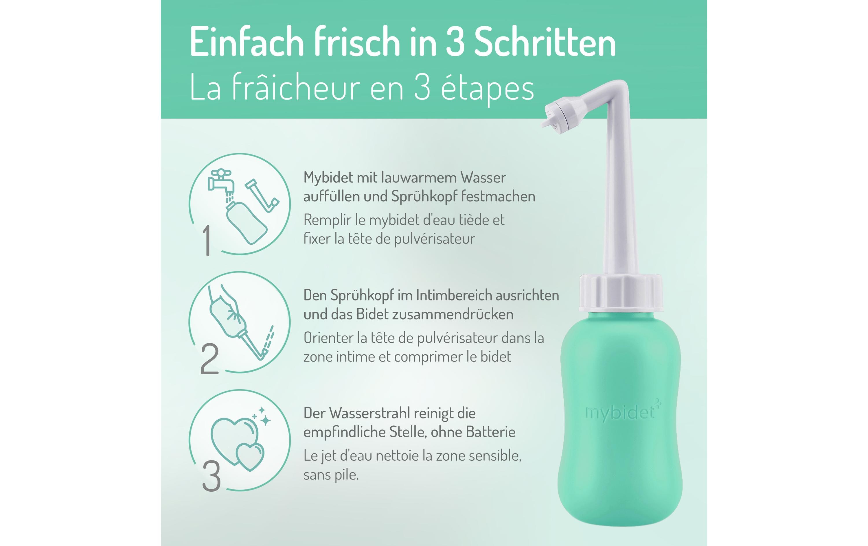 Po-Dusche mint 300 mlHygienische Intim-Dusche für die tägliche Intimreinigung