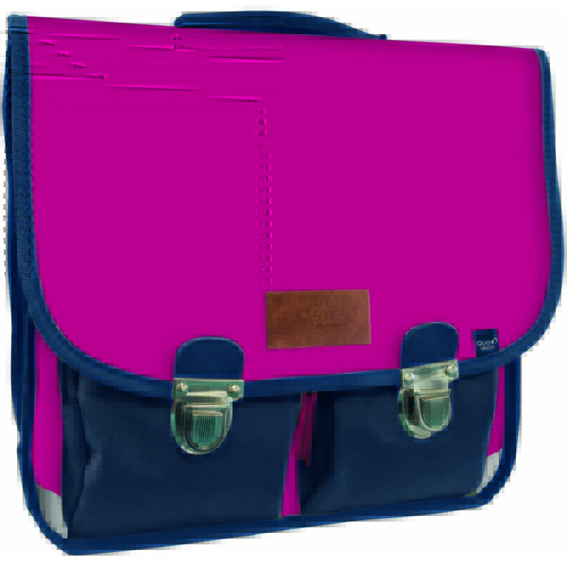 Quo Vadis - Cartable scolaire - QV Original - 38x30x14 cm - Toile (polyester) - 2 compartiment(s) - Avec bretelles et poignée- par 2