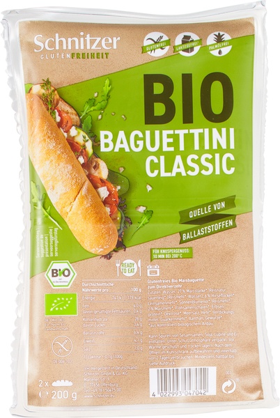 Schnitzer Baquettini Bianco Glutenvrij (200 gr)