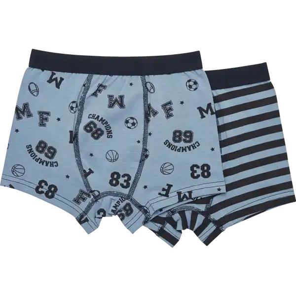 2er-P. Retroshorts Collage 122 / 128 GOTS