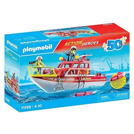 PLAYMOBIL® 71598 Act!on Heroes - Feuerlöschboot