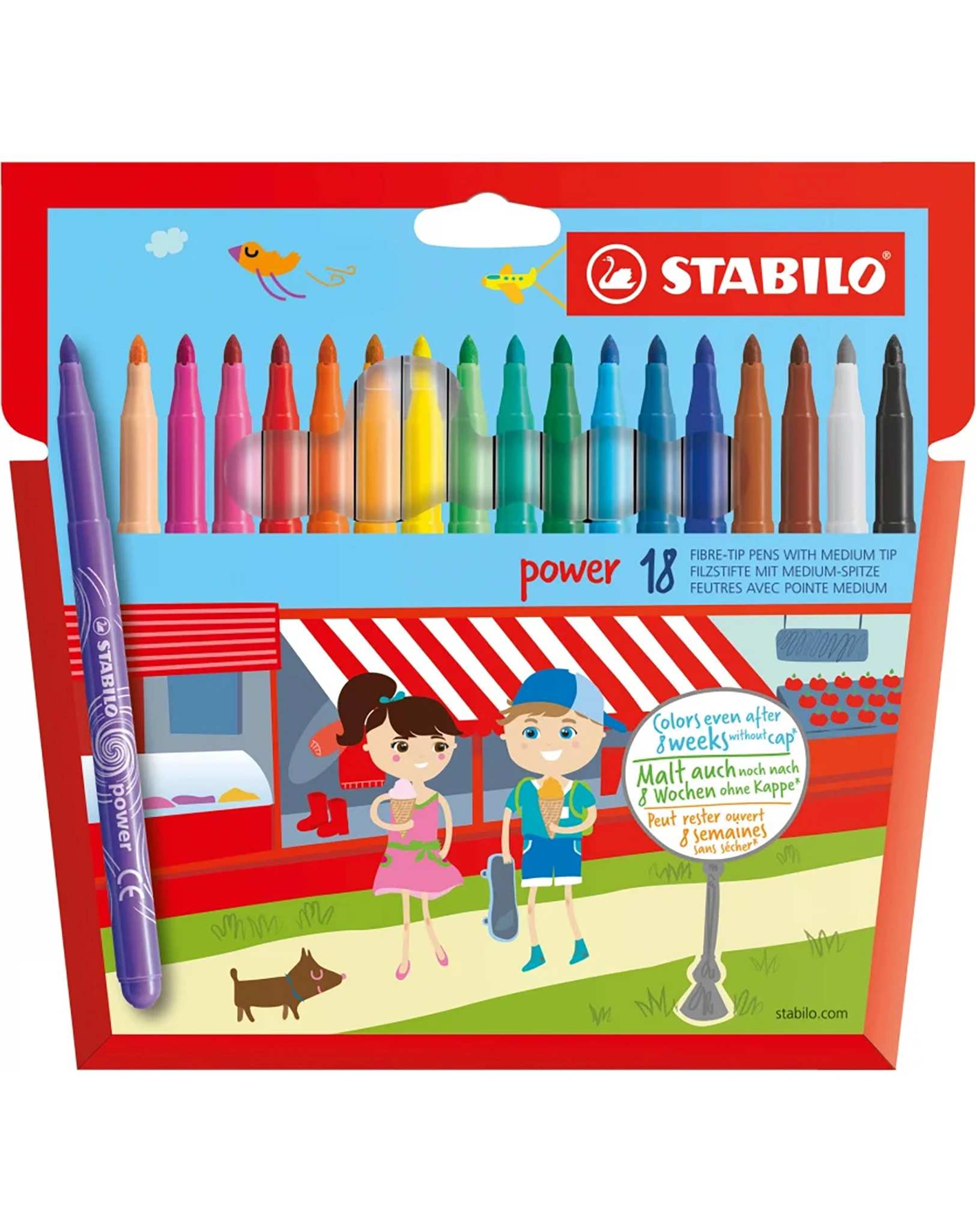 Filzstift STABILO® power 18er-Pack