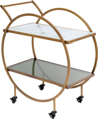 KARE DESIGN Servierwagen LOFT BRASS goldfarbig