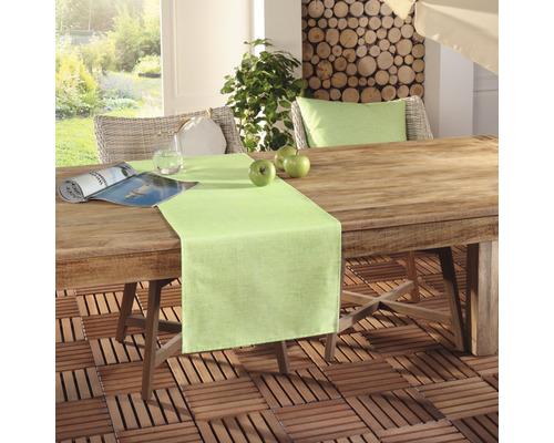 Buitentafelloper Palma groen 40x140 cm