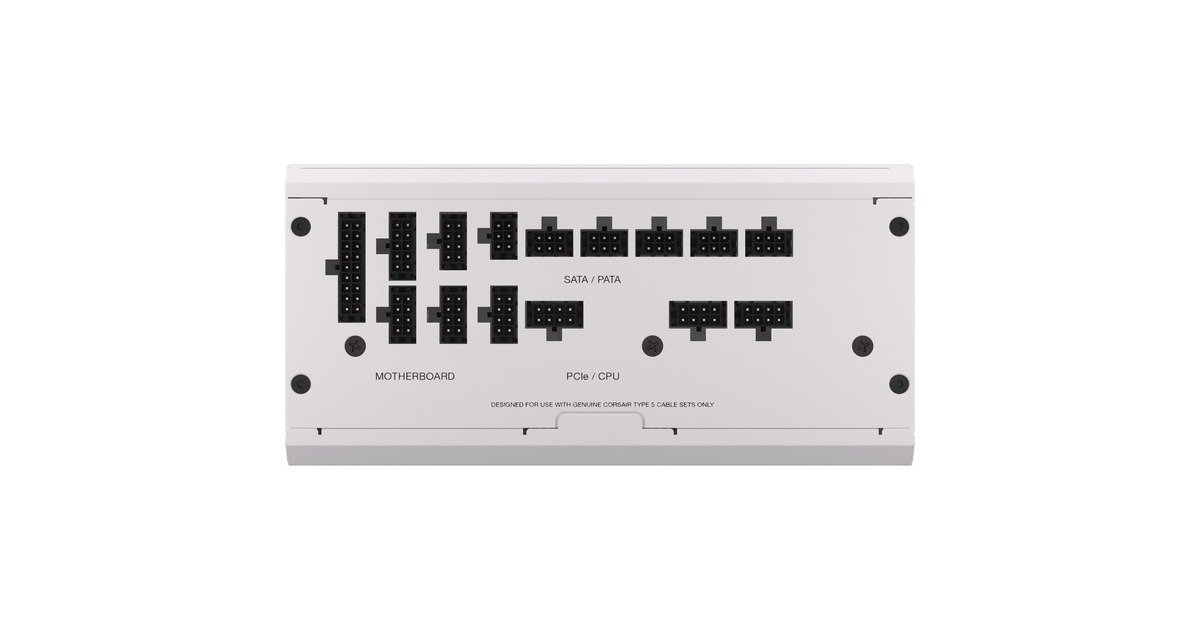 CorsairRM1000x SHIFT White modulaire 1000 watt voeding   (Wit, 1x 12V-2x6, 4x PCIe)