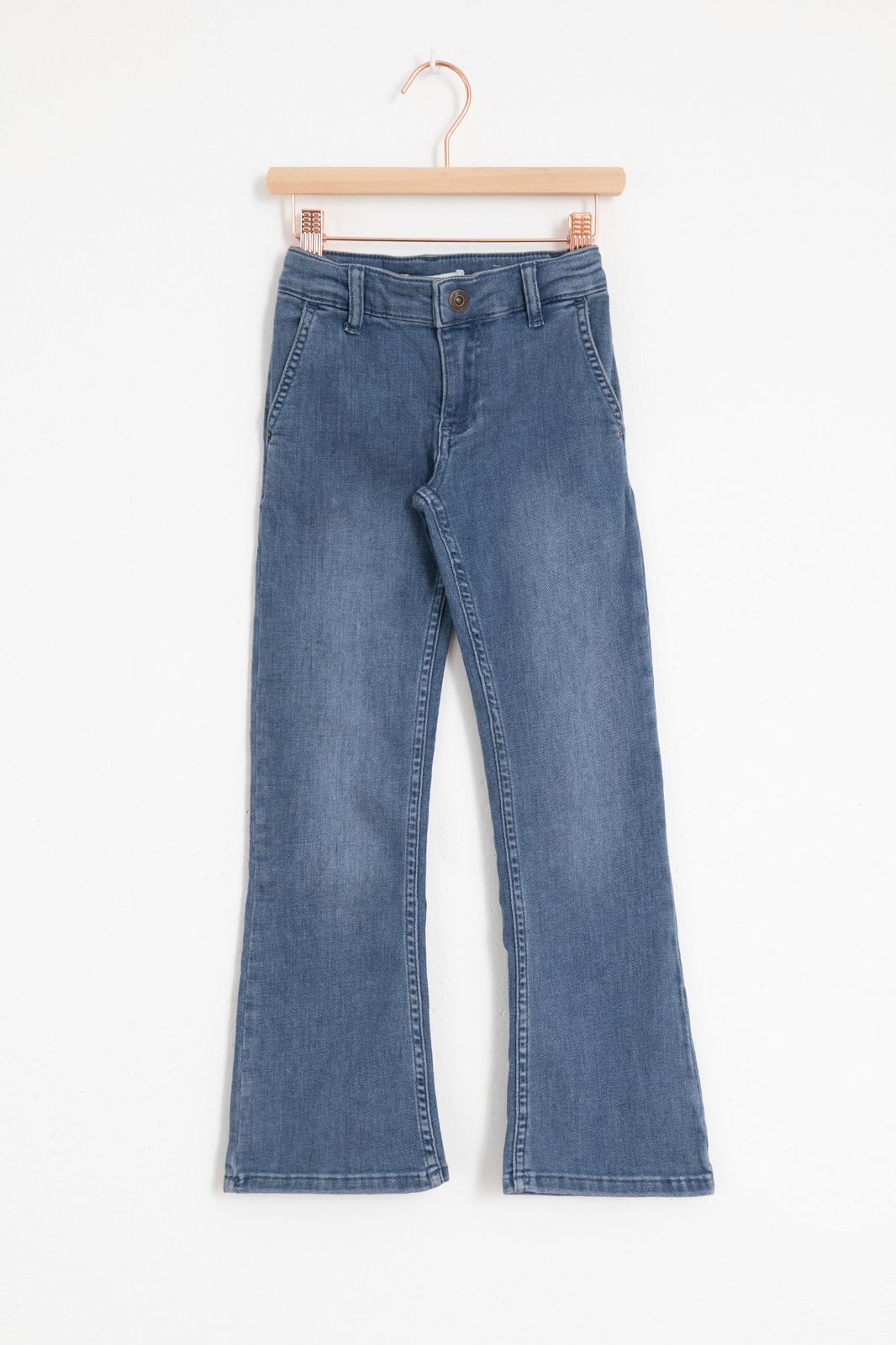 Blauwe flared jeans