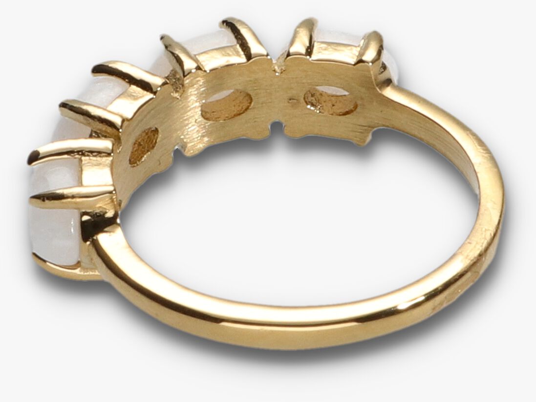 NOTRE-V beige notre-v ring ring small stone