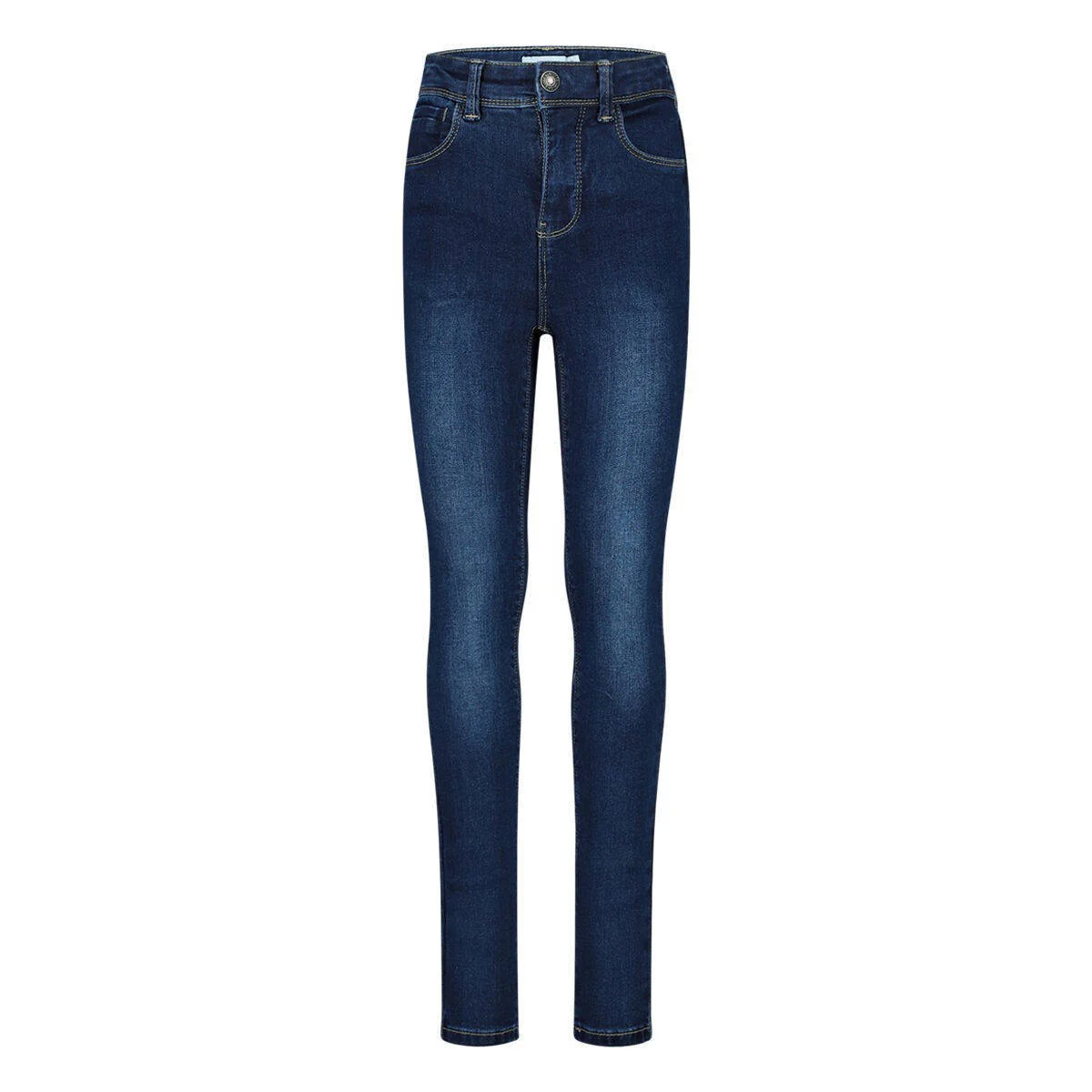 NAME IT high waist skinny jeans NKFPOLLY dark blue denim
