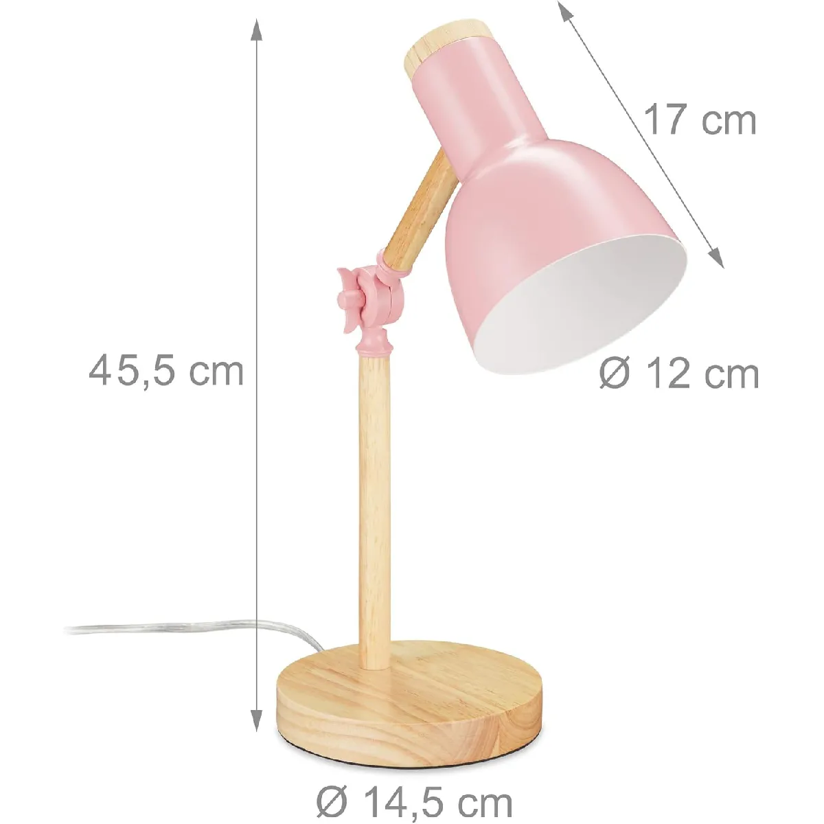 Lampe de Bureau Nordique Rose