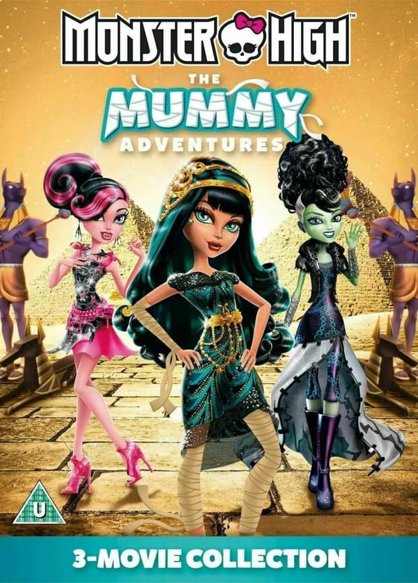 Monster High Mummy Adventures 3 DVD Frights Camera Action Ghouls Rule Boo York Region 2 (Brand New)