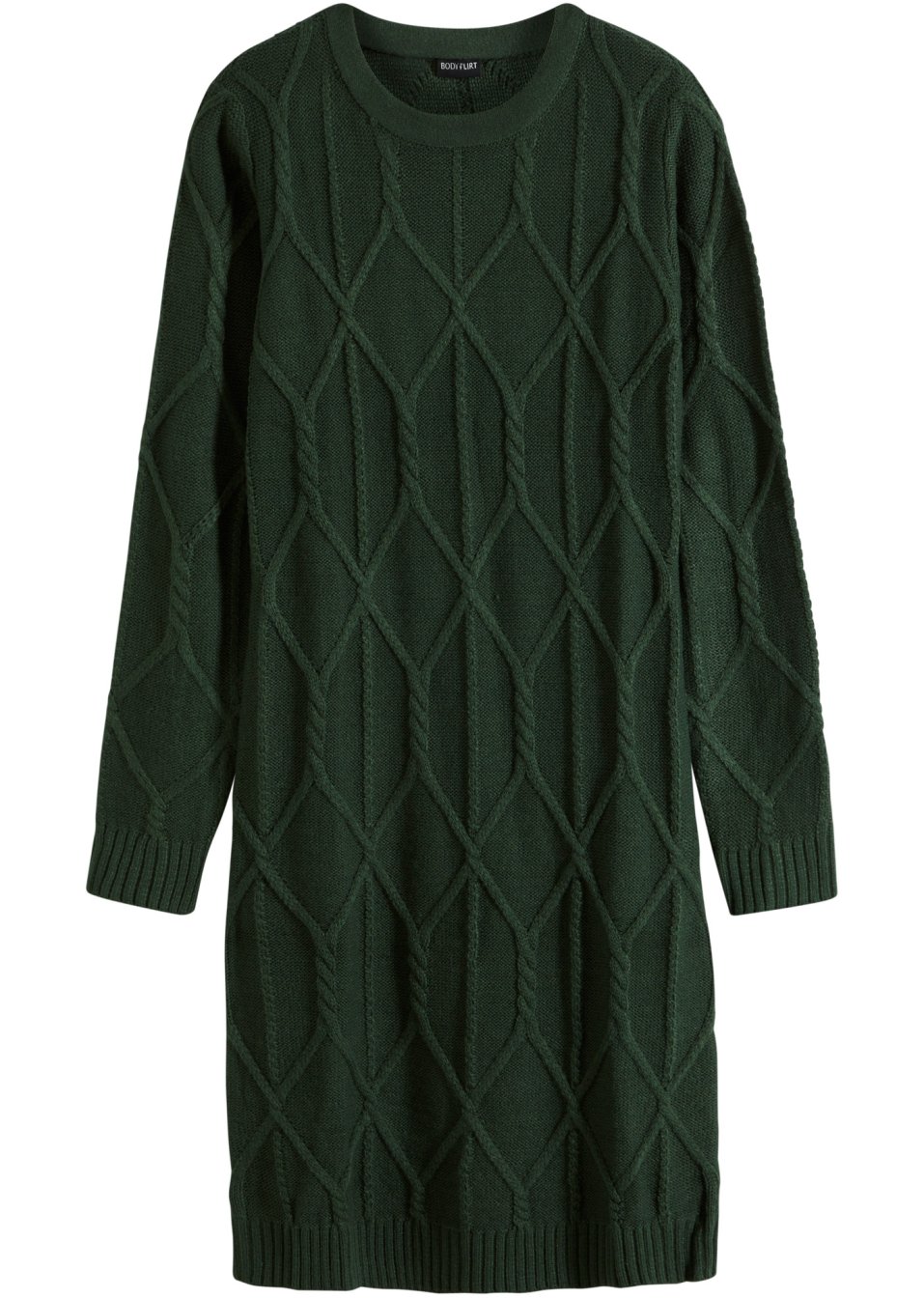Robe en maille à motif torsadé