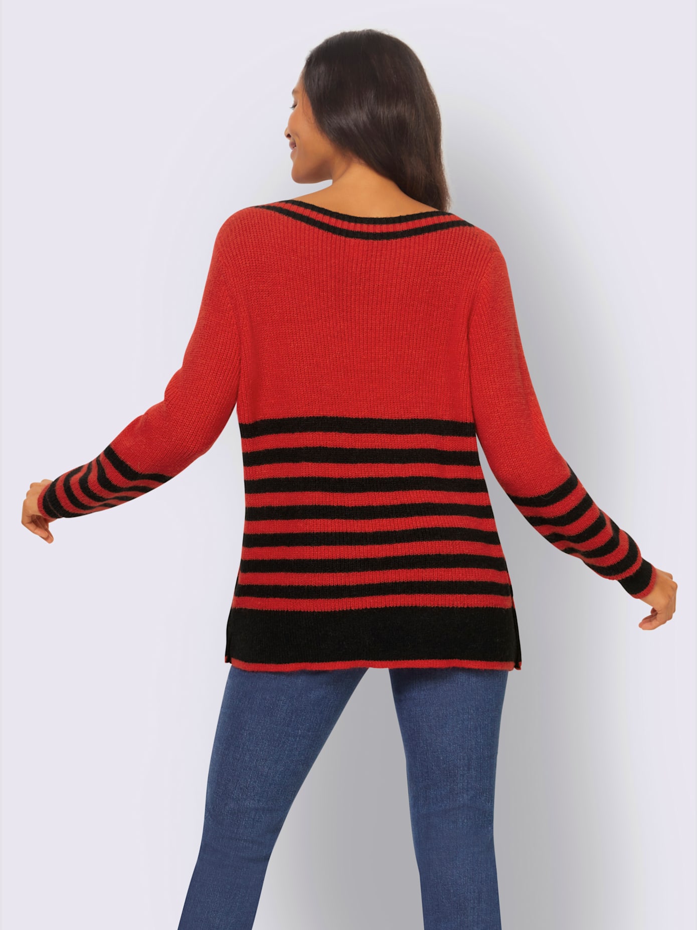Pull fentes latérales avec boutons-pression