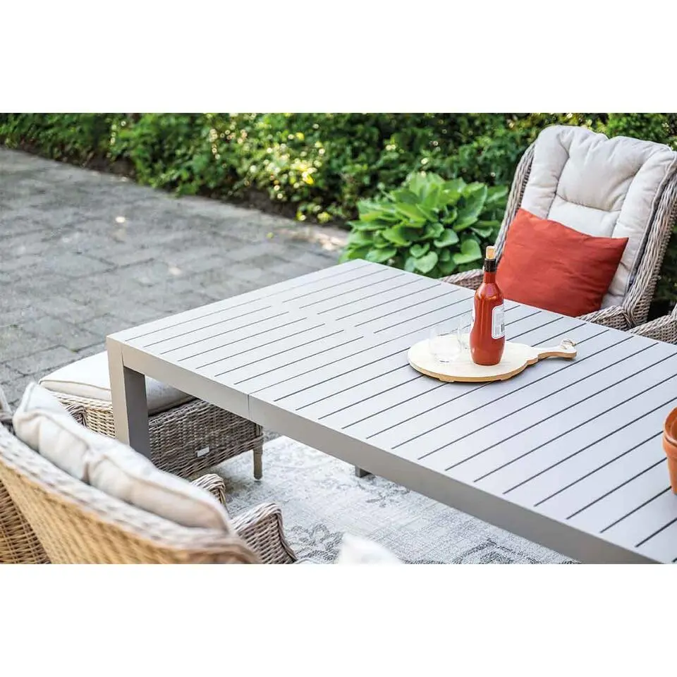 Latina uitschuifbare tafel - 180/230x100 cm - taupe