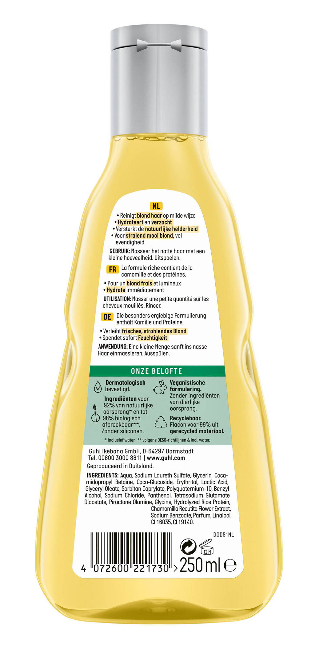 Fascinerend Blond shampoo - 4 x 250 ml - voordeelverpakking