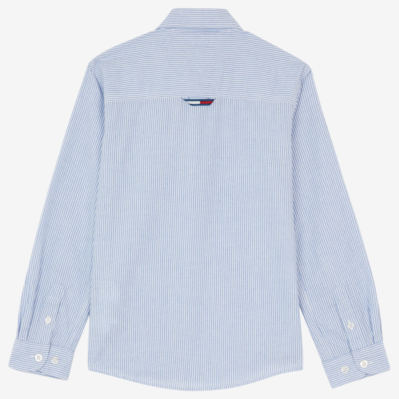 Tommy Hilfiger Chemise en Coton mélangé droite rayée bleu/blanc