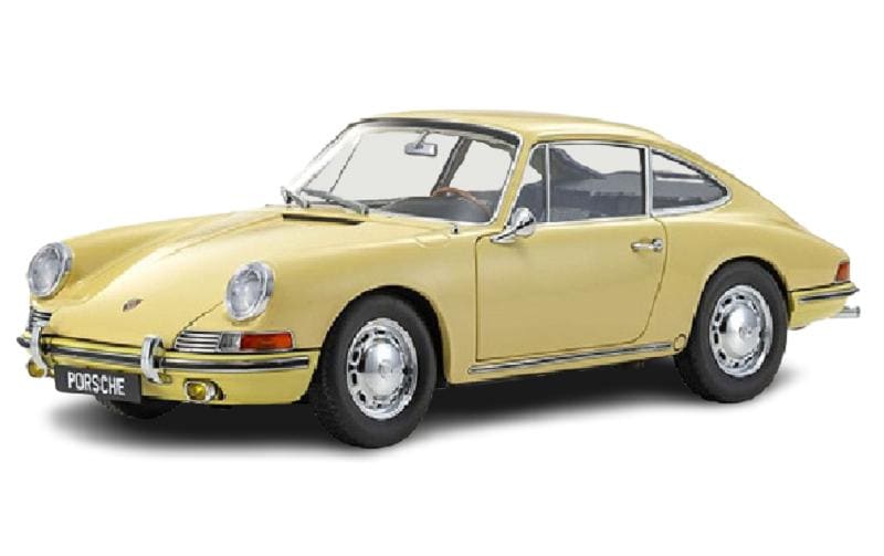 Porsche 911 2.0 (901) 1964 Gelb, 1:18<br>Detailgetreues Modellauto für Sammler im Massstab 1:18