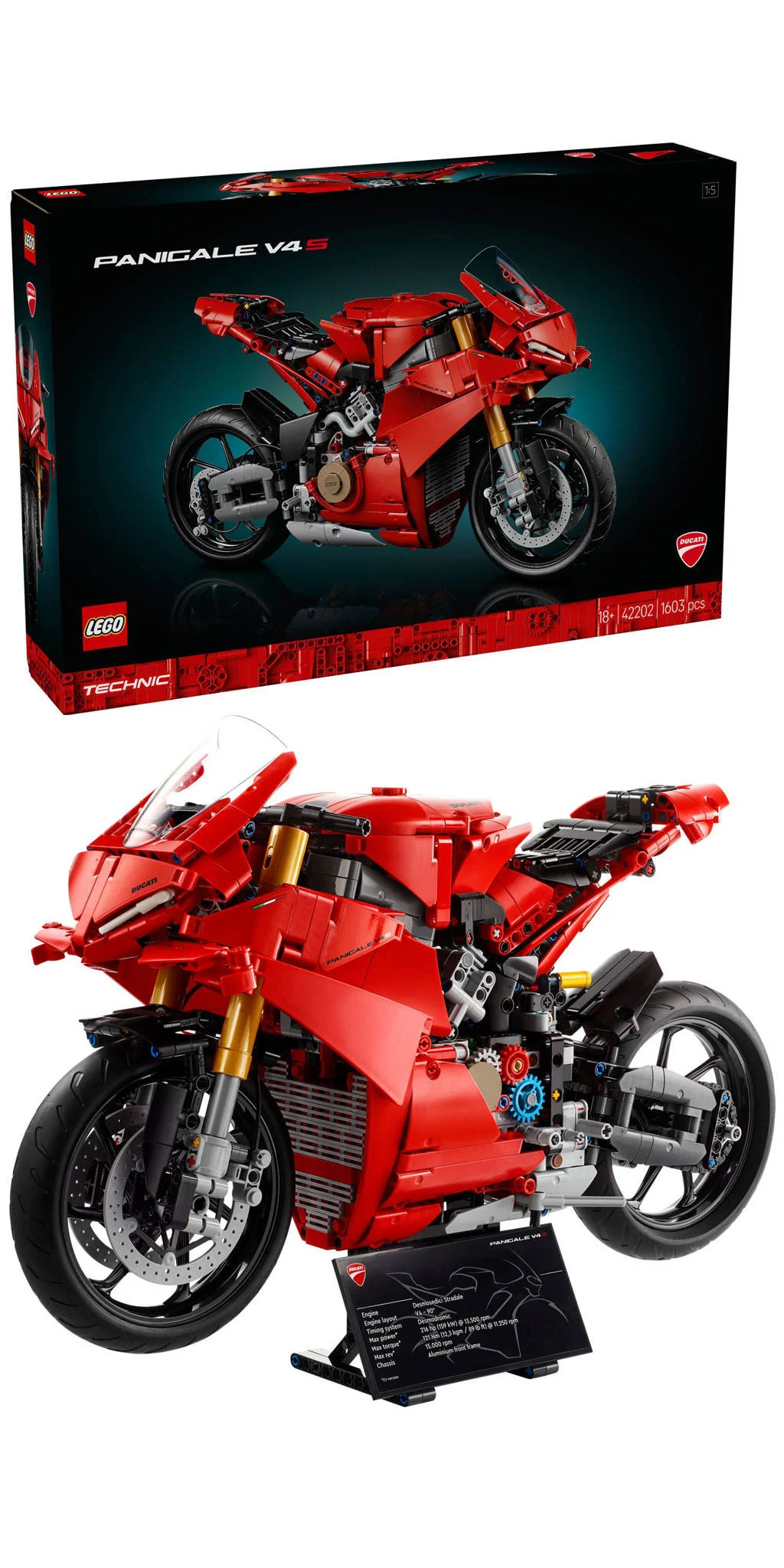Weer een FANTASTISCHE bouwstuk !Ducati Panigale V4 S motor 42202