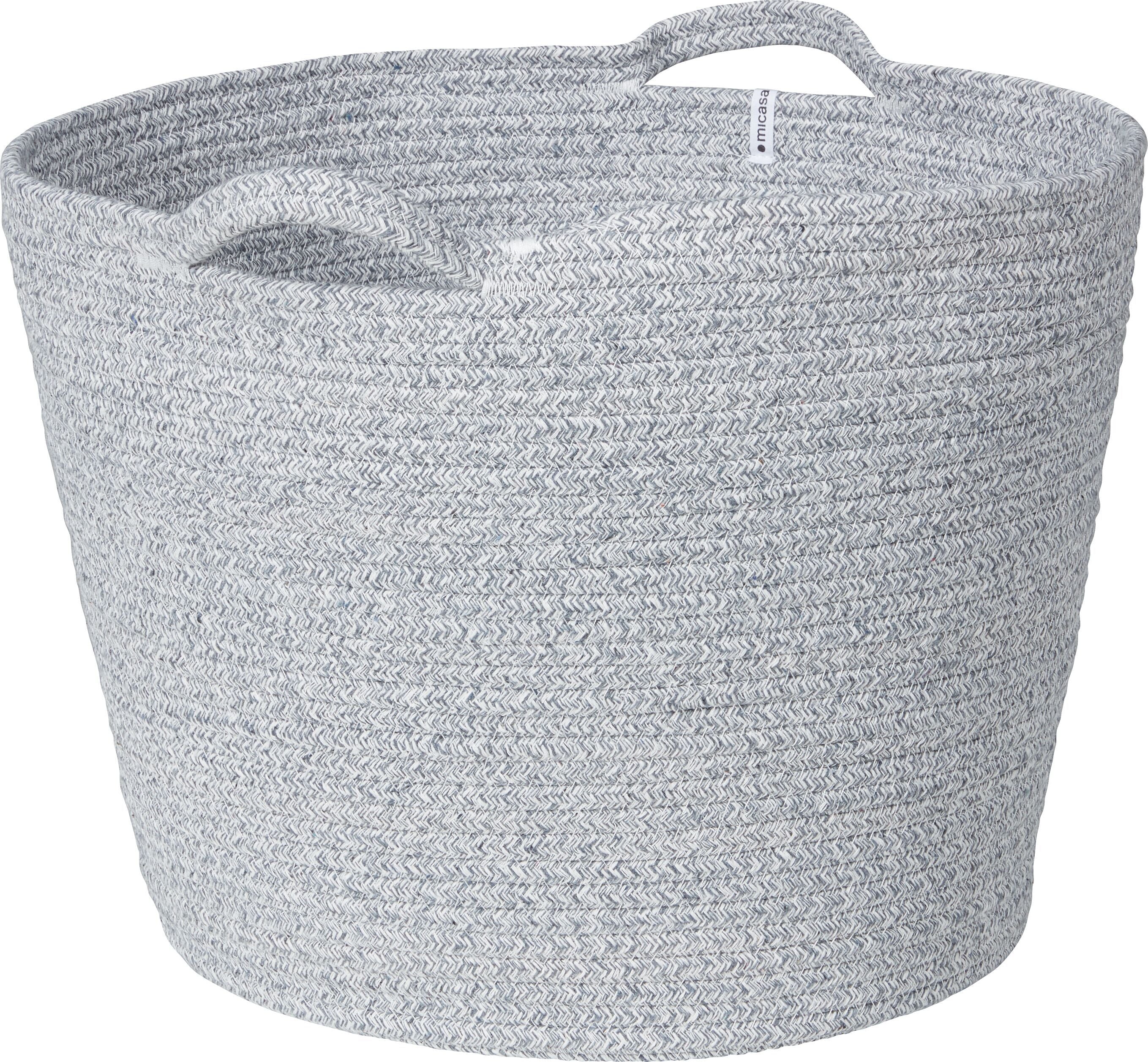 CLEA Korb - Hellgrau / B: 40.0 cm x T: 40.0 cm x H: 31.0 cm