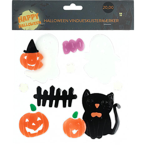 Halloween vinduesstickers - flere varianter - assorteret