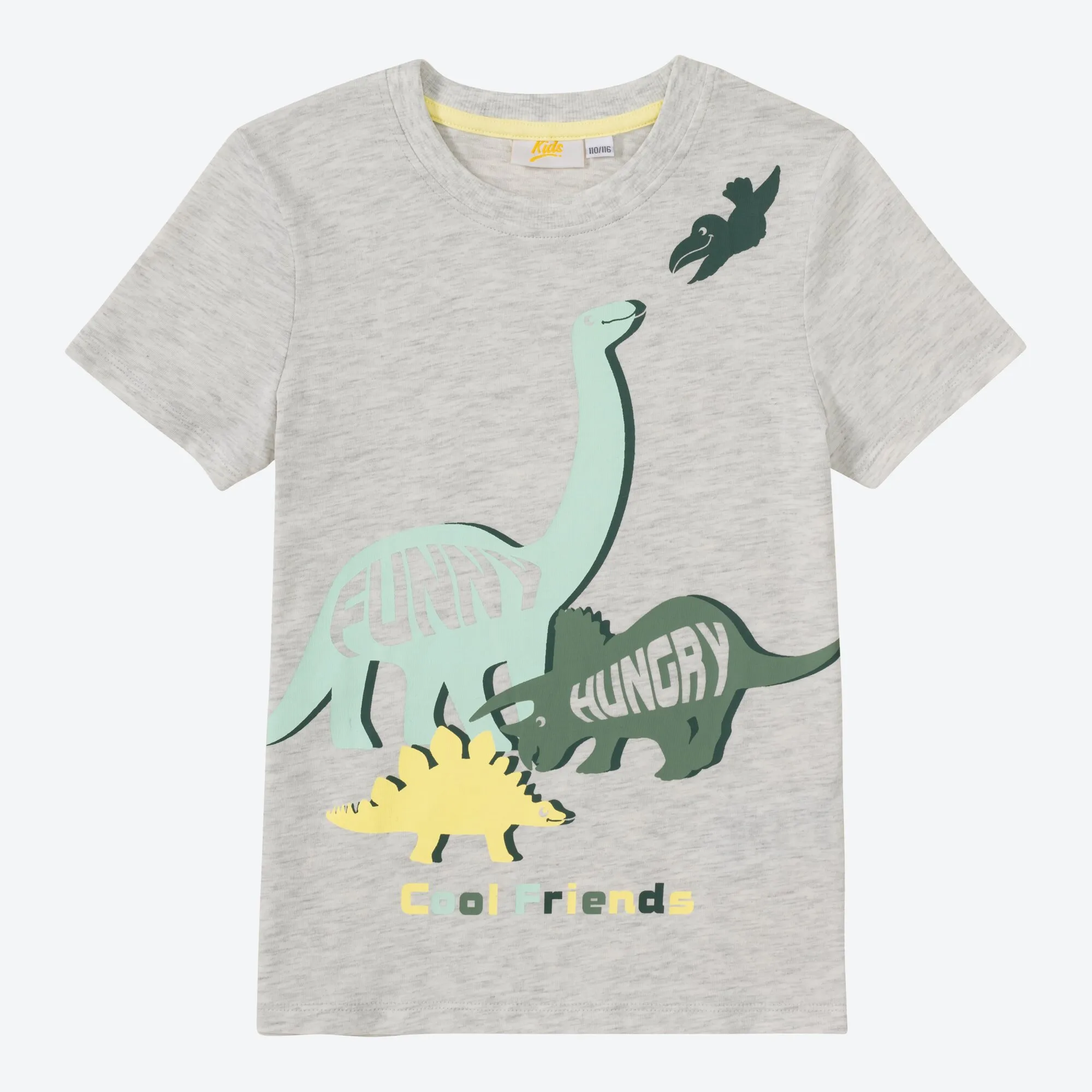 Jungen-T-Shirt mit Dino-Frontaufdruck