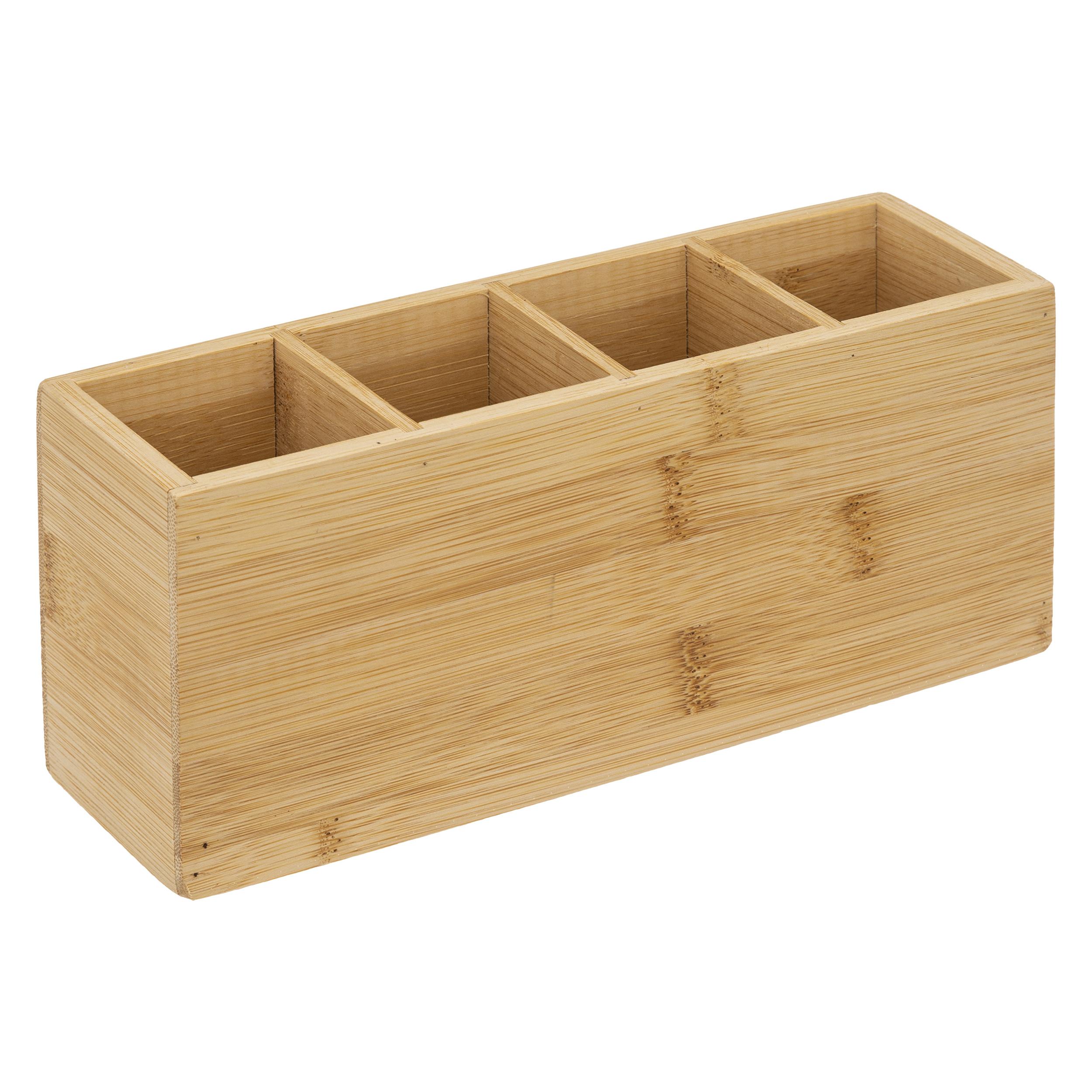 ORGANISEUR 4 COMPARTIMENTS BAMBOU