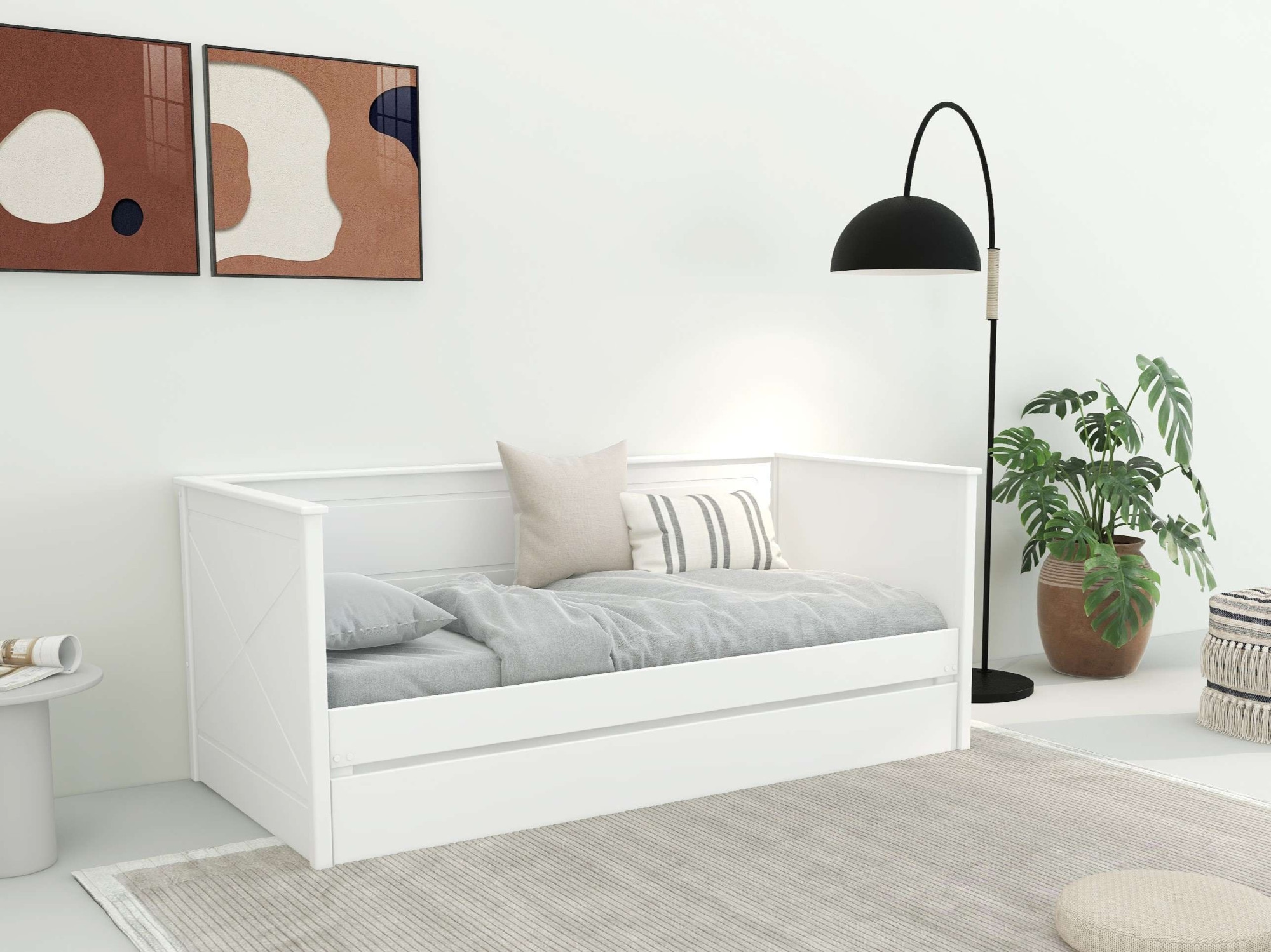 Home affaire Daybett »Emden, mit ausziehbarem Bett und Bettkasten, 2 Liegeflächen« inklusive 2 x Lattenrost