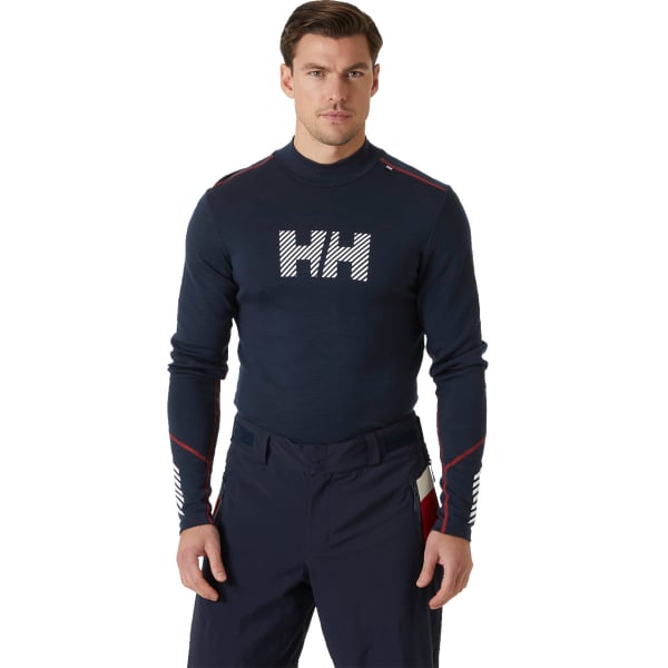 T-shirt thermique HELLY HANSEN LIFA MERINO MIDWEIGHT LOGO NAVY