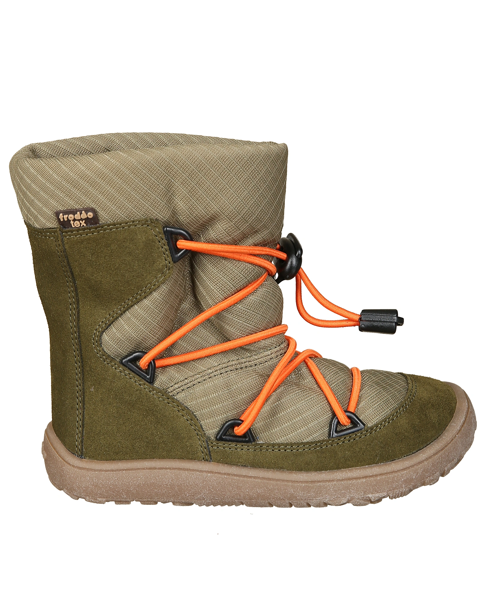 Winterboots BAREFOOT TEX TRACK WOOL in dark green