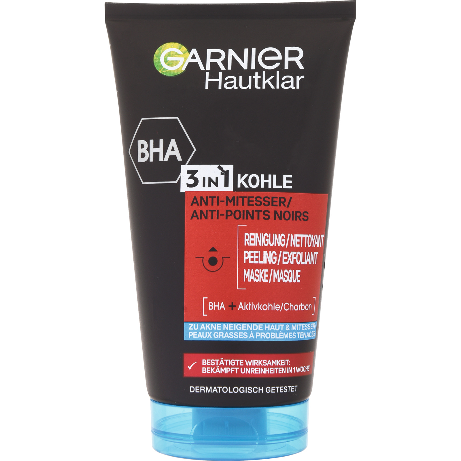 Garnier Pure Active 3 in 1 Charcoal Anti-Blackhead 150 ml