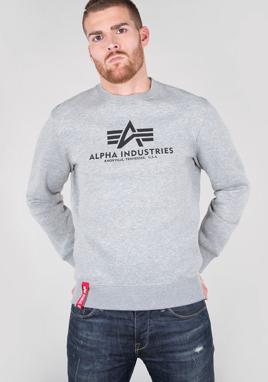 Alpha Industries Sweatshirt »Basic Sweater«, Baumwollmischung, regular fit