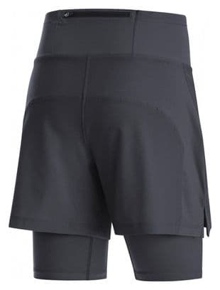Short Femme 2-en-1 Gore Wear R5 Noir