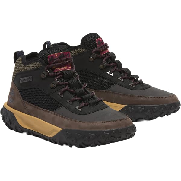 Après ski TIMBERLAND GREENSTRIDE MOTION 6 MID HIKING BLACK NUBUCK W BROWN