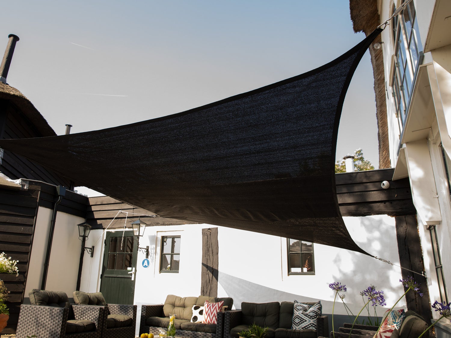 NC Outdoor schaduwdoek antraciet driehoek 360 x 360 x 360 cm