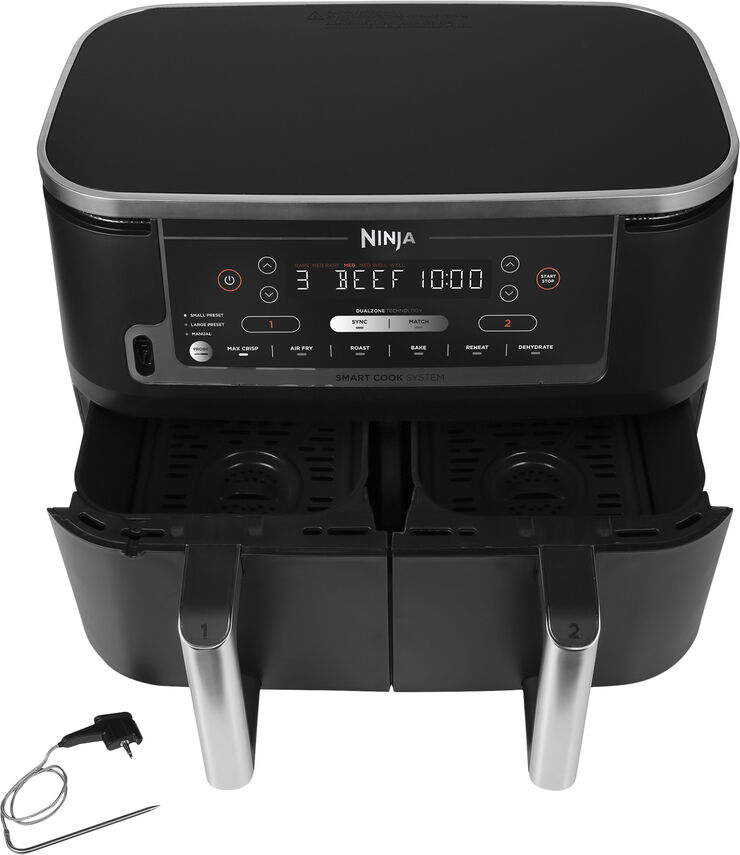 Ninja Airfryer MAX Dual Zone 2470W 9. 5 L   TEMP