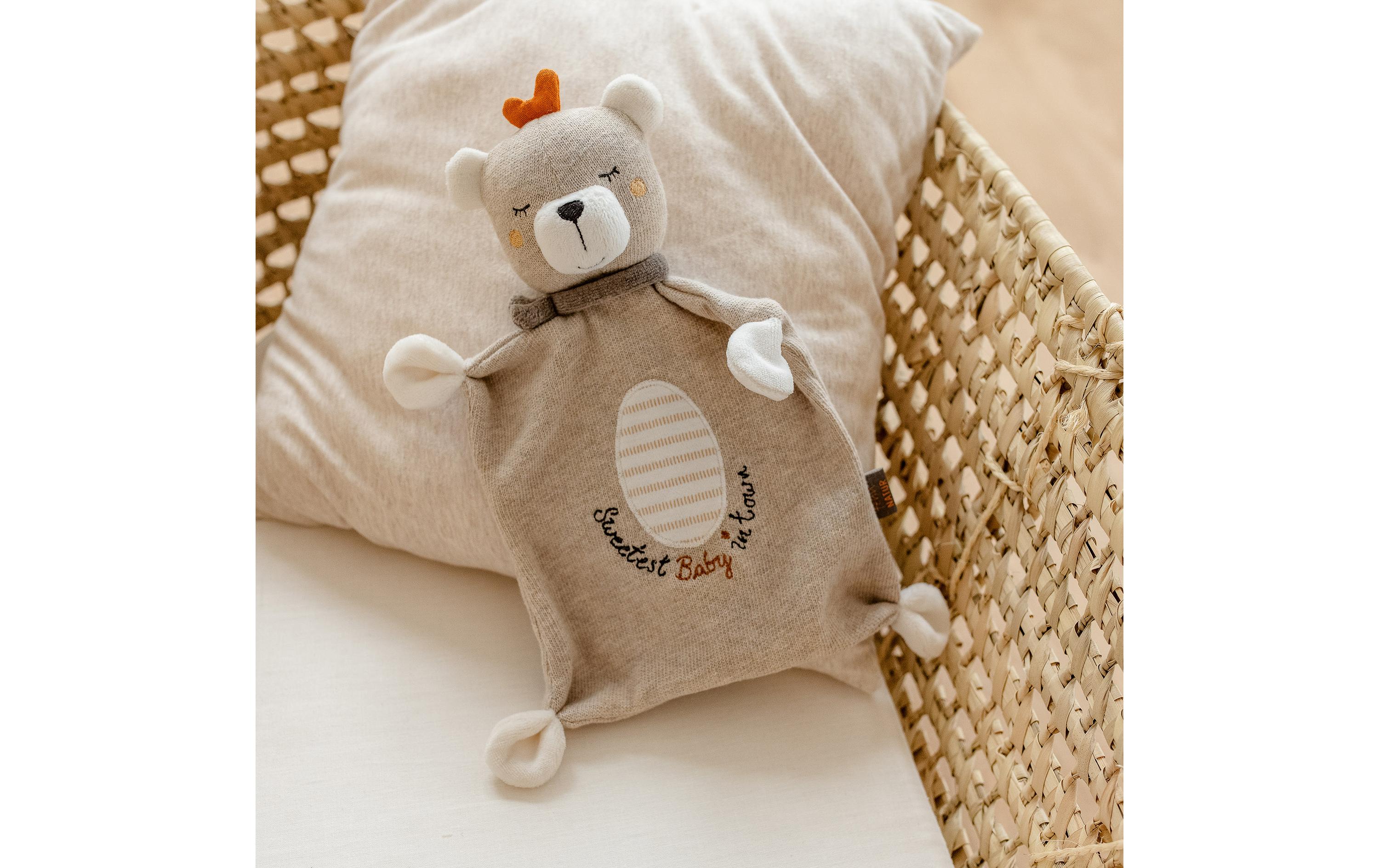 Schmusetuch Teddy BabySpielkamerad und Stofftier-Schnuffeltuch für Babys