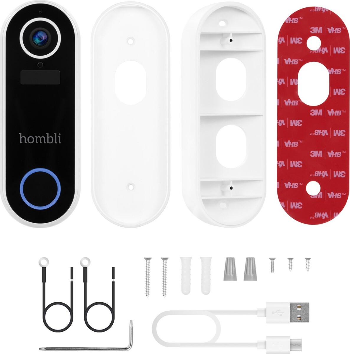 Hombli - Smart Doorbell 2 + Chime 2 - Smart Doorbell Pack