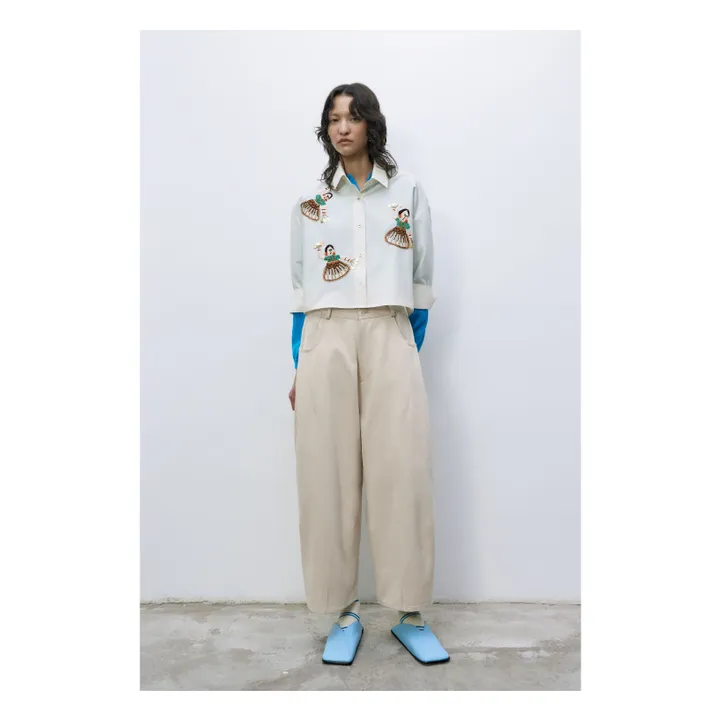 Cordera Pantalon Baggy | Beige