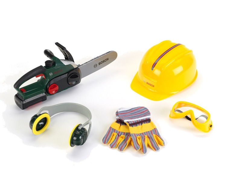 Speelgoed kettingzaag met accessoires