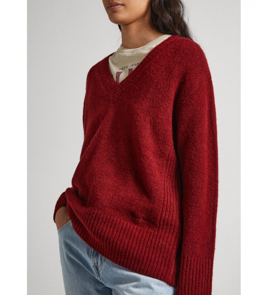 Camisola Pepe Jeans Denisse bordô