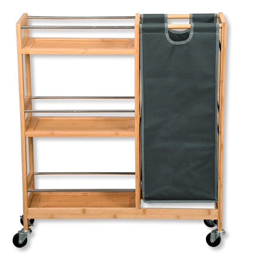 KESPER Nischenwagen mit Flaschensammler, Bambus