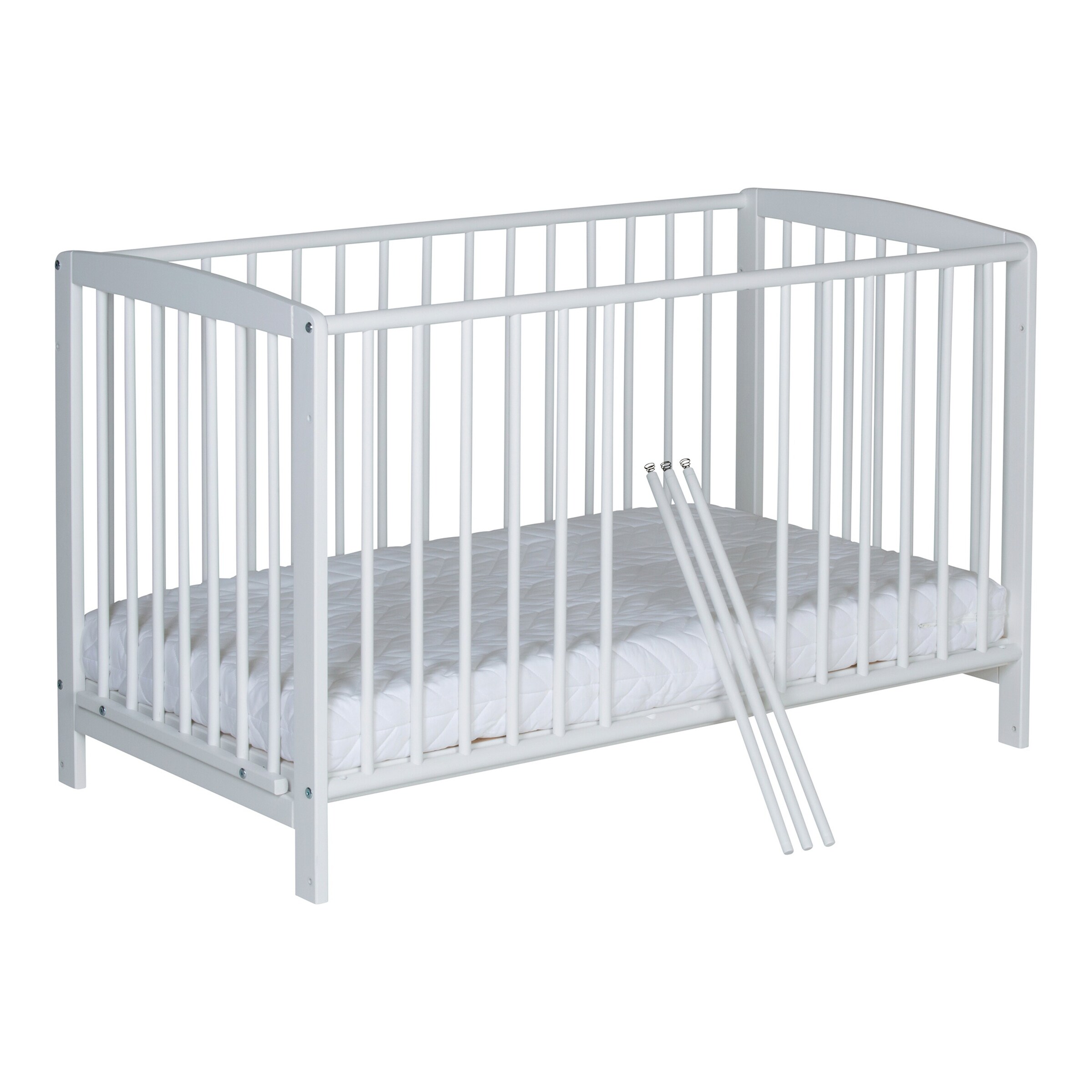 Schardt Beistellbett Micky 60x120 cm weiß