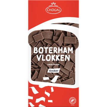 Chogal Boterhamvlokken donker 300g
