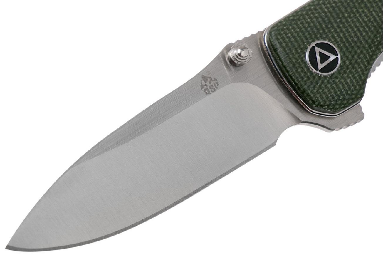 QSP Knife Hawk QS131-H Green Micarta zakmes