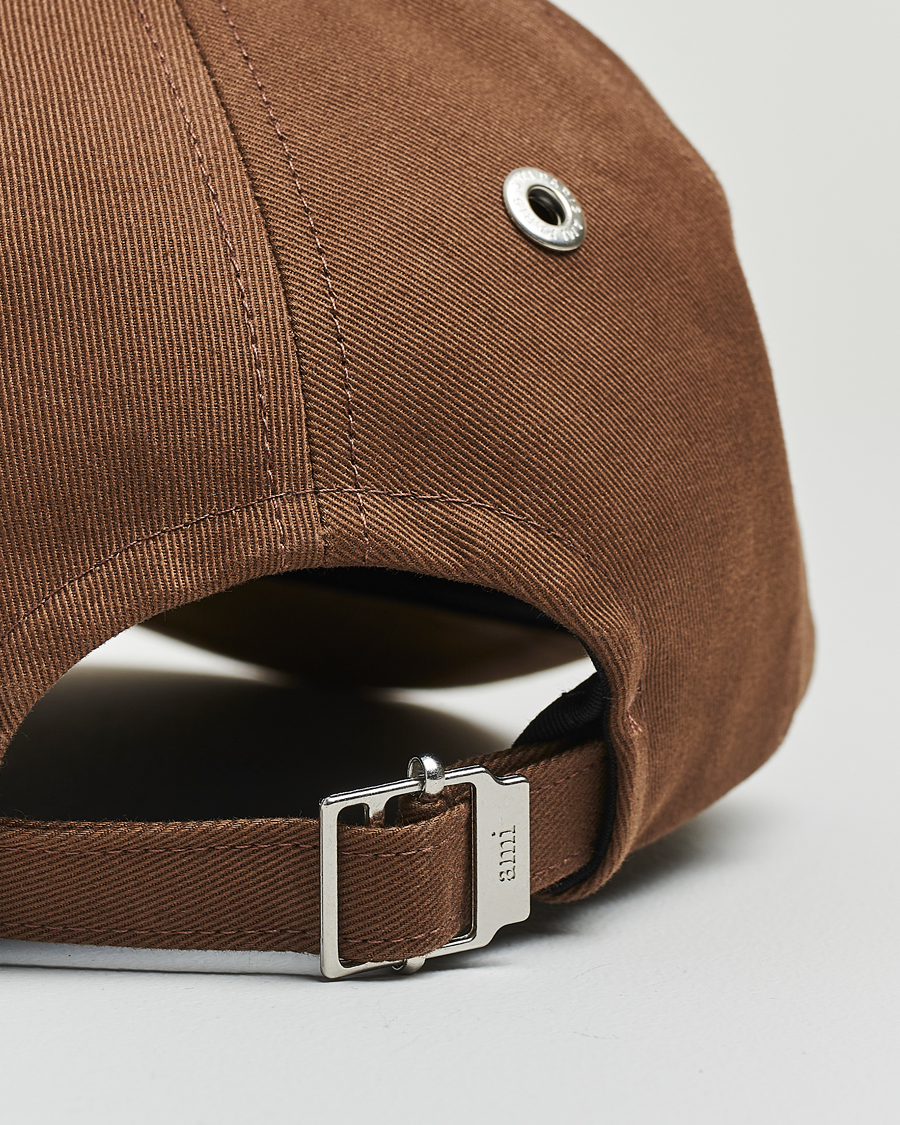 AMI Black Heart Logo Cap Noisette