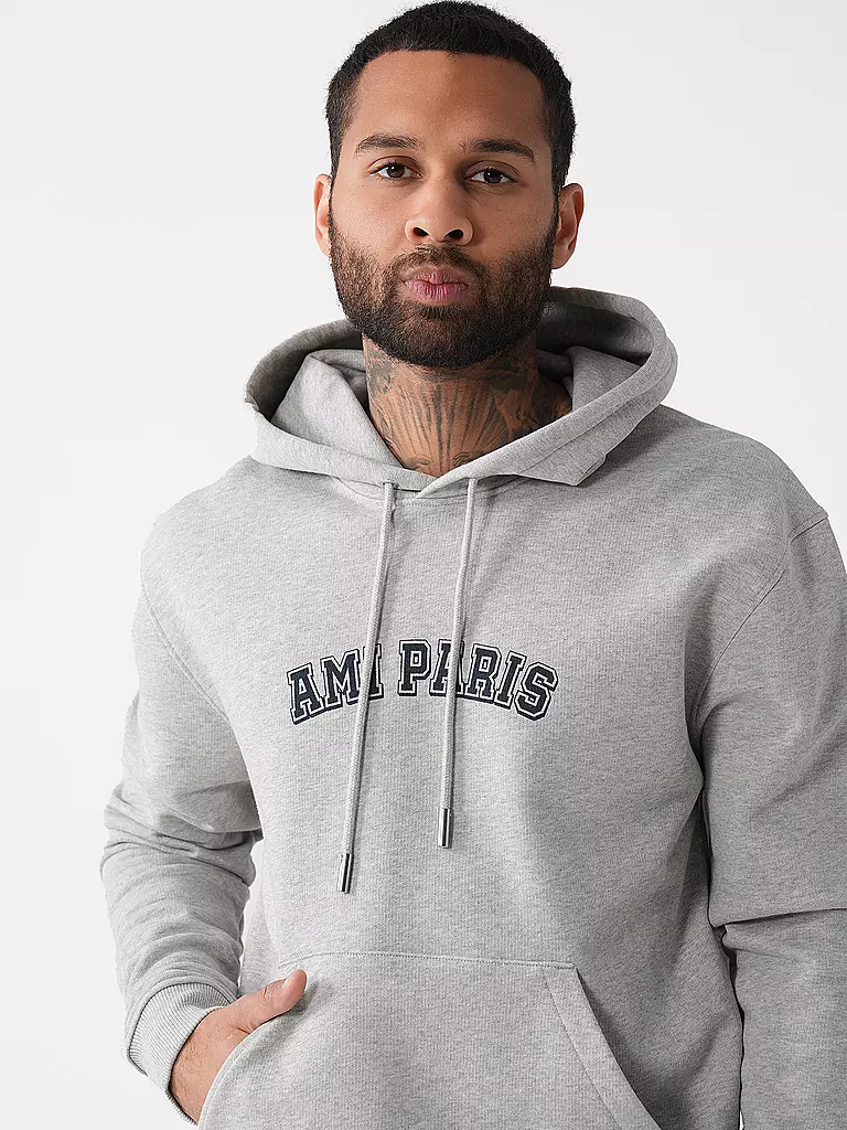 AMI PARIS Kapuzensweater - Hoodie grau